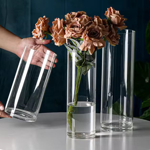 Vase Flower Arrangement Transparent Glass