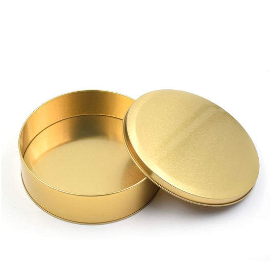 Candle Tin Jar Gold Color #AJ2211