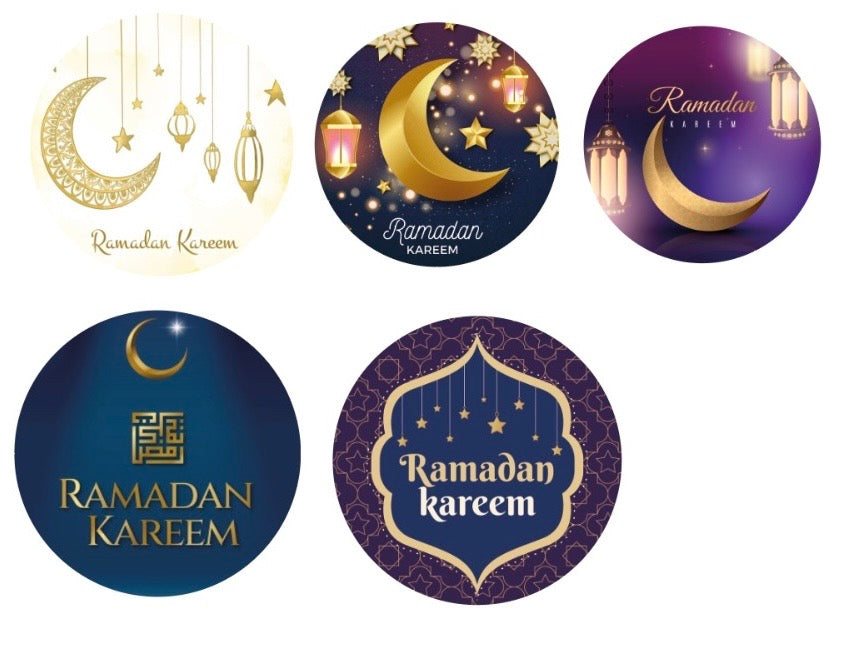 72pcs Ramadan Stickers 4cm #RS1771