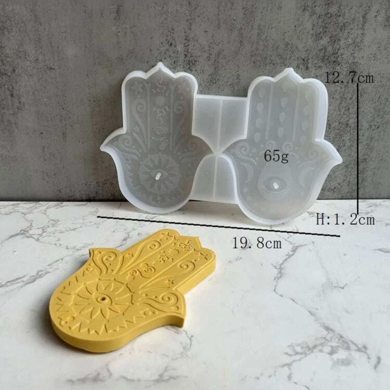 Hamsa Hand Design Silicone Mold #SM1677