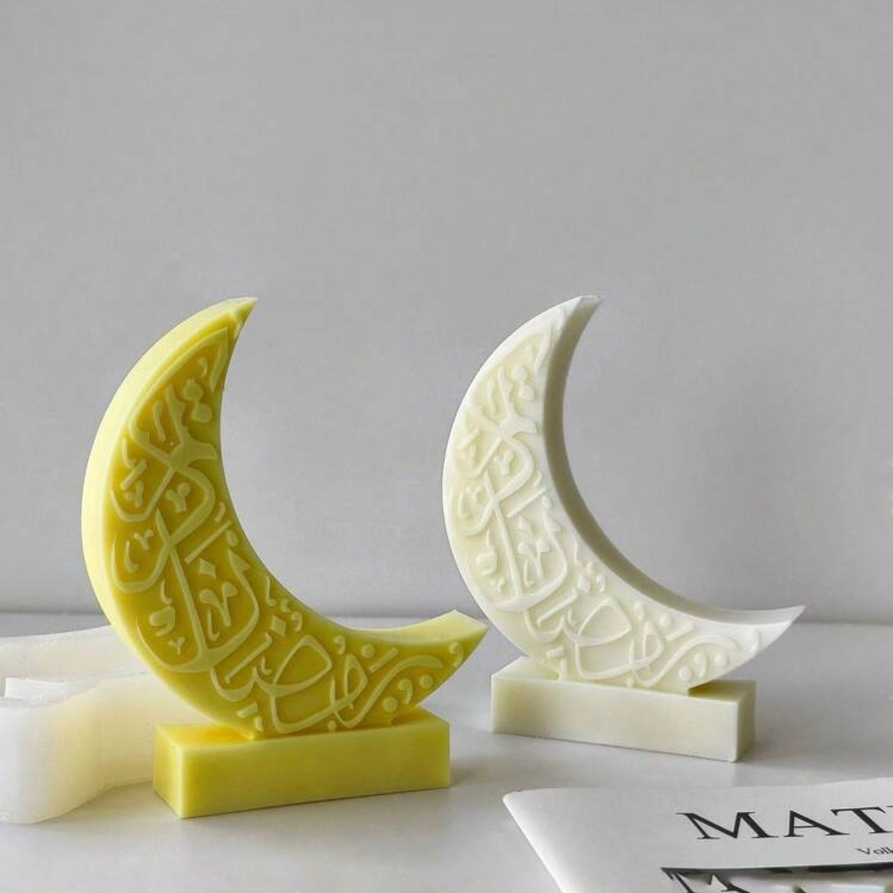 Moon Shaped Aromatherapy Candle Silicone Mold #SM1673