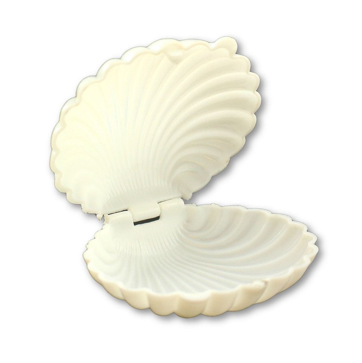 X12pcs Plastic Sea Shell Shape Box #SB1655