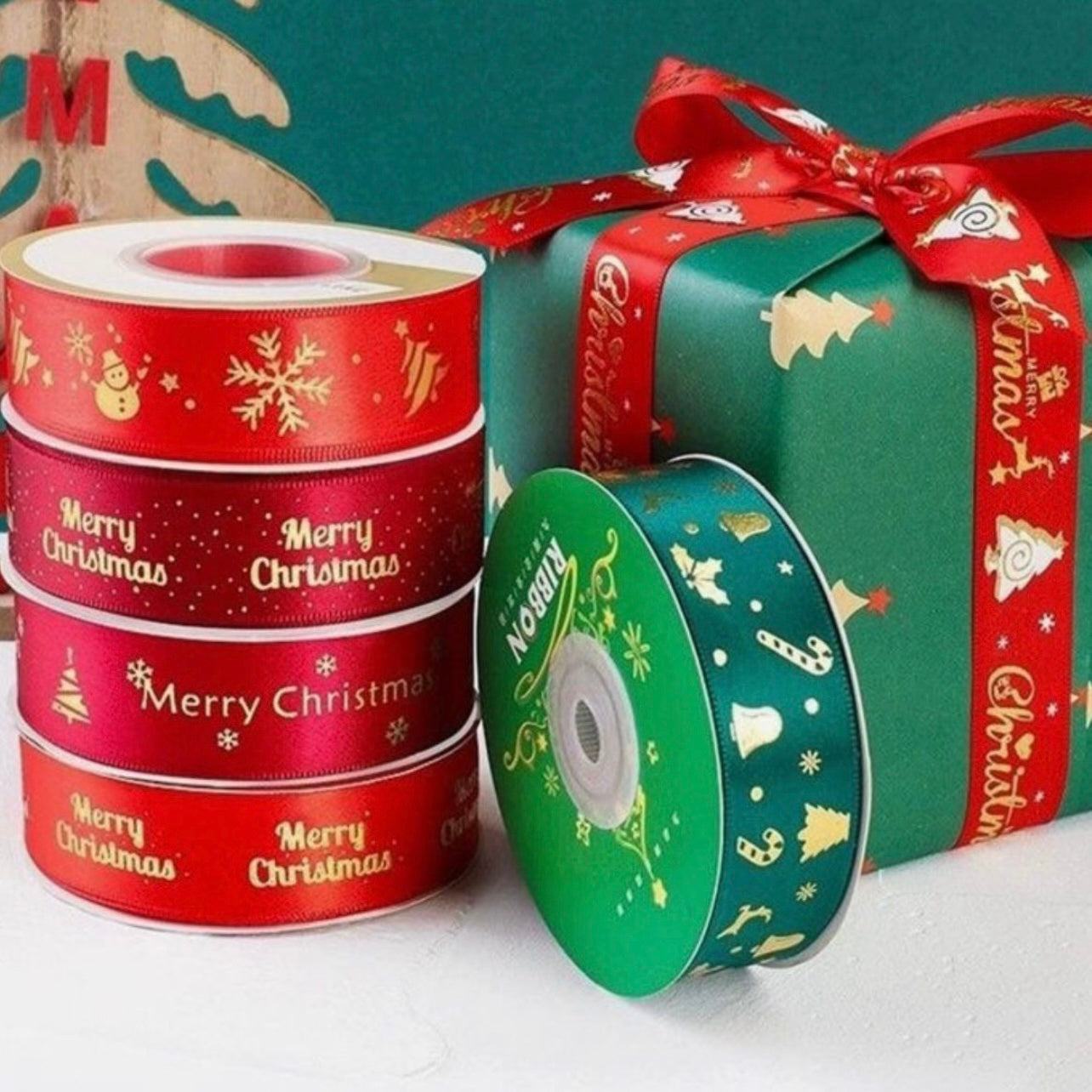 Christmas Ribbon 2.5cm - 45m #CR1545