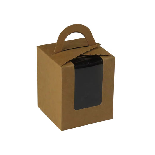 12pcs - Kraft box with window #KB2206