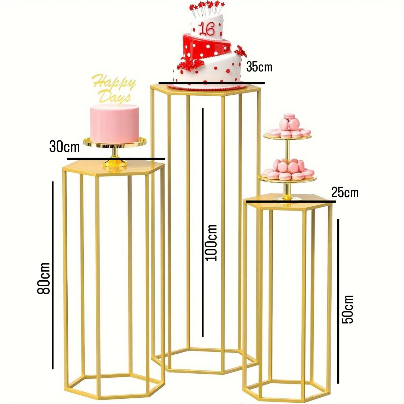 3pcs/set - Metal Tables Decoration #MS1364