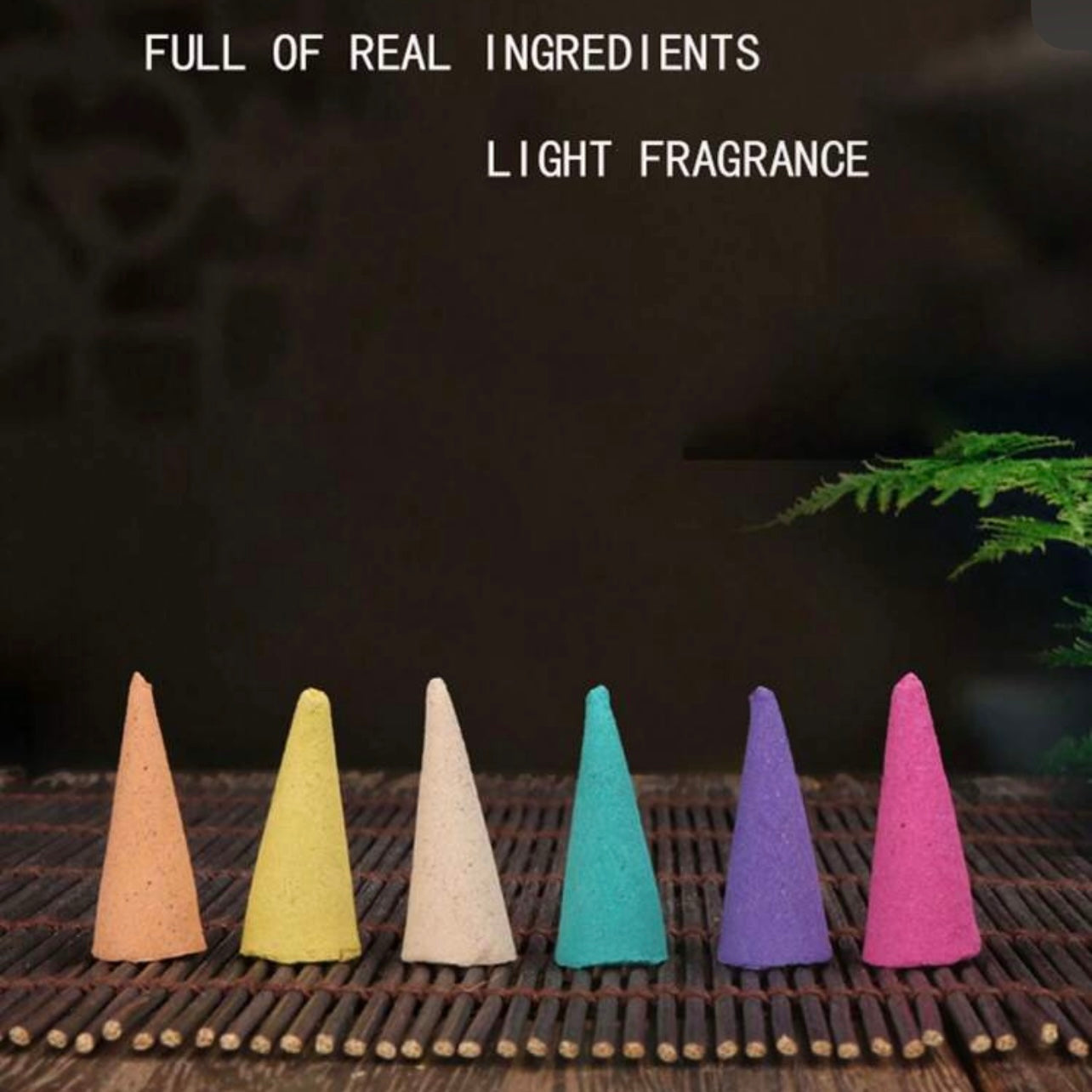 60pcs/Pack Thai Conical Incense
Cones, Backflow Incense,Sandalwood Aroma Home Fragrance #IF1847