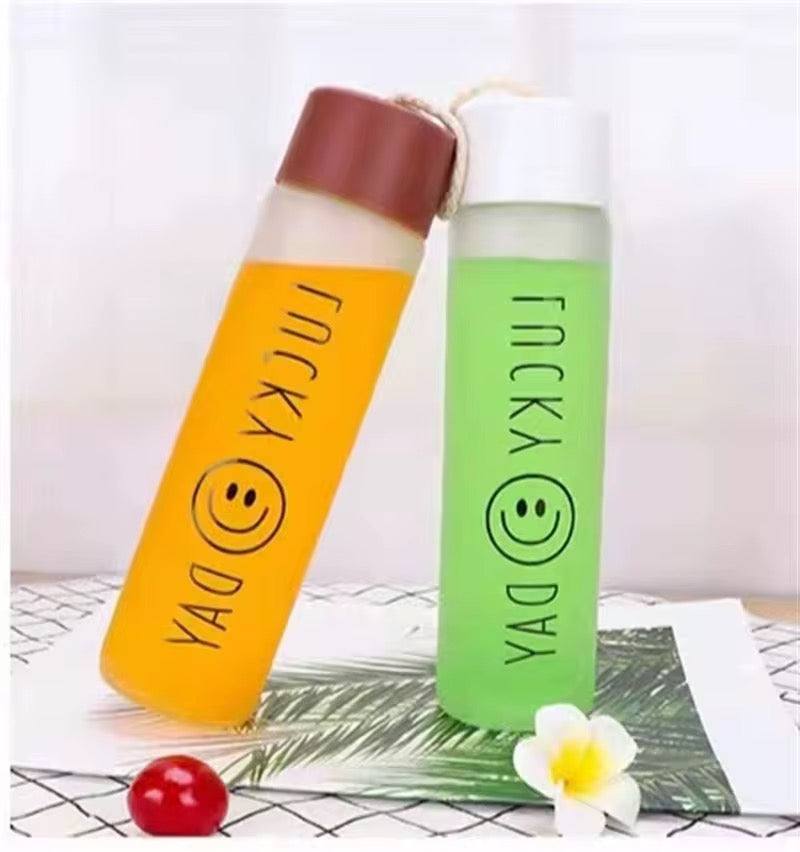 360ml Frosted Glass Water Bottle #GB2008