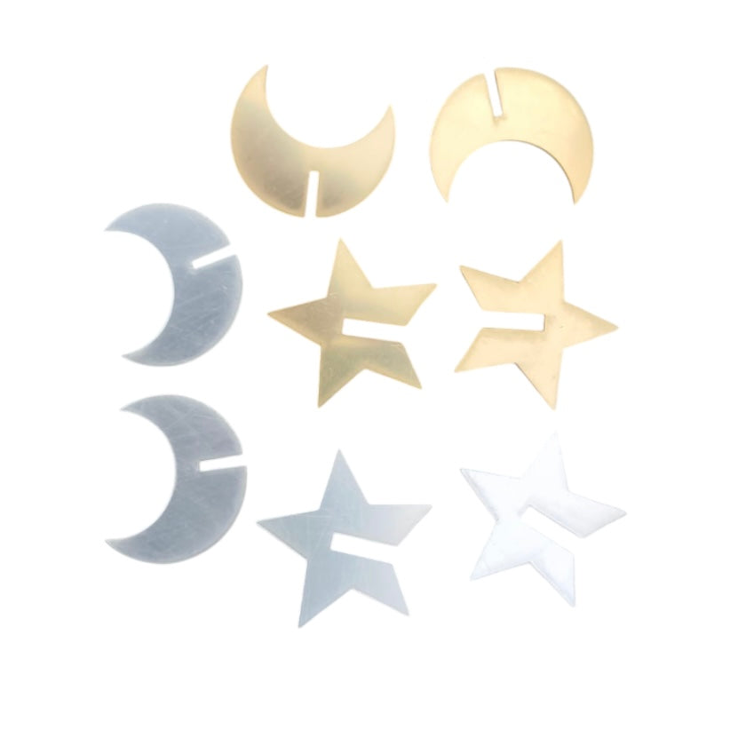 6pcs Moon & Star - Ramadan Cup Decoration #CD1789