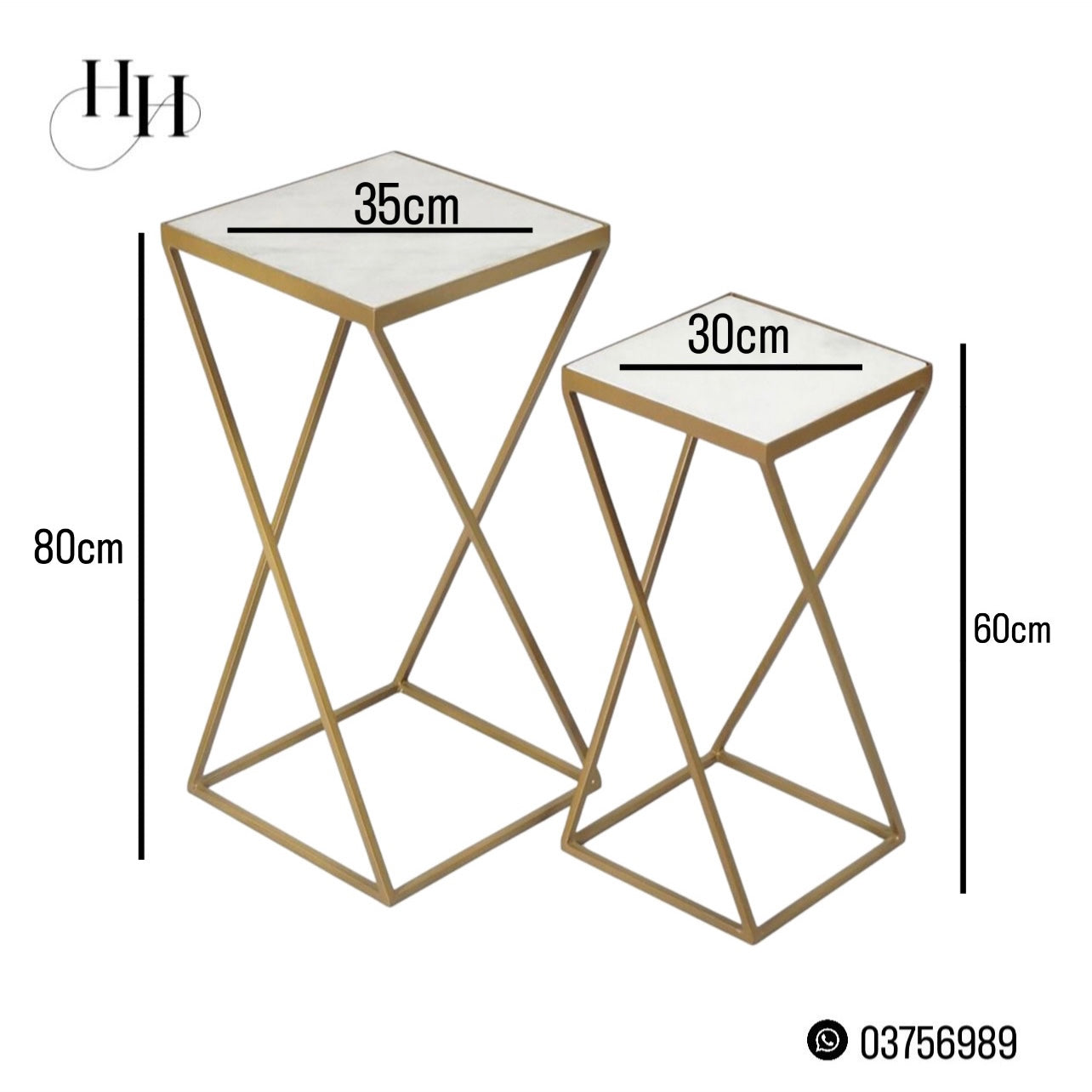 2pcs/set - Metal Tables Decoration #MS1370